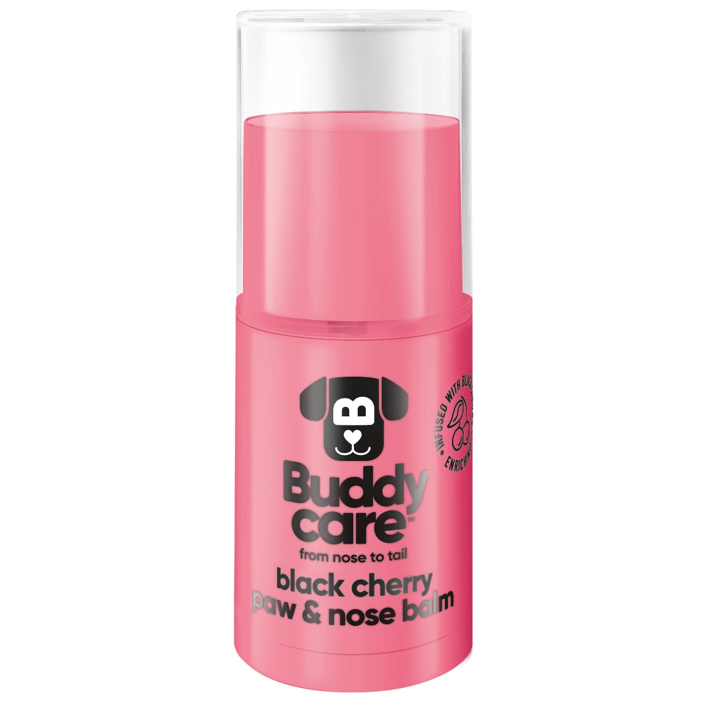 Buddycare Dog Paw & Nose Balm - Black Cherry Protects & Repairs Dry, Cracked & Chapped Skin | Vegan & Cruelty-Free, Moisturises & Nourishes | Pocket Sized Grooming Accessory — image 1