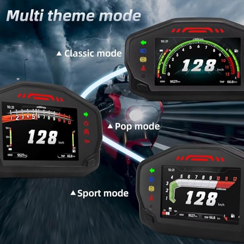 Compteur vitesse moto universel tachymètre odomètre écran TFT