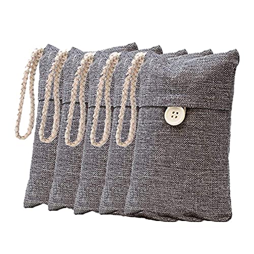 Geactiveerde koolstof 5 Pack Natural Bamboo Houtskool Luchtzuiverende tas Nature Fresh Air Purifier Tassen Geactiveerde…