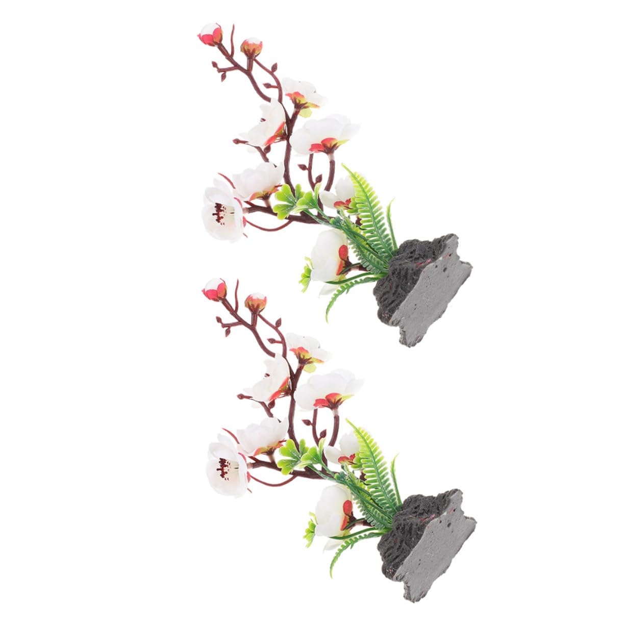 GRIRIW 2pcs Japanese Sushi Plate Decoration Sushi Grass Baran Dishes Decor Asian Decor Sushi Decor Artificial Plants Sushi Ornament Japanese Home Decor Poster Plastic White