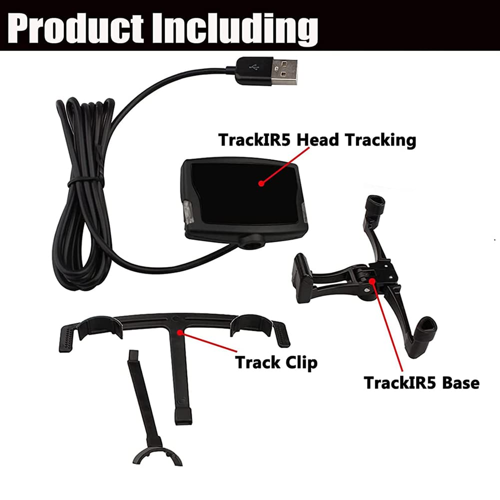 TrackIr 5 Optical Head Tracking System Bundle + Track Clip PRO
