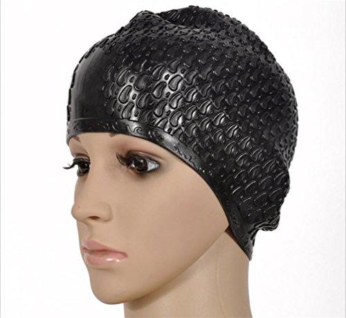 Bonnet de bain masculin bouchon de silicone pour nager sans cheveux mouillés