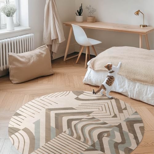 Tapis de sol vinyle durable et élégant au design géométrique épuré