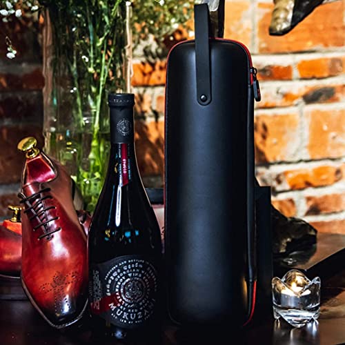 Fourre-tout de bouteille de vin noir idée cadeau voyage et pique-nique - 7