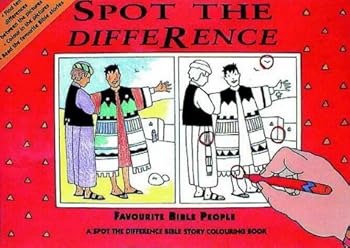 Paperback Spot the Difference: Favourite Bible People (Spot the Difference) Book