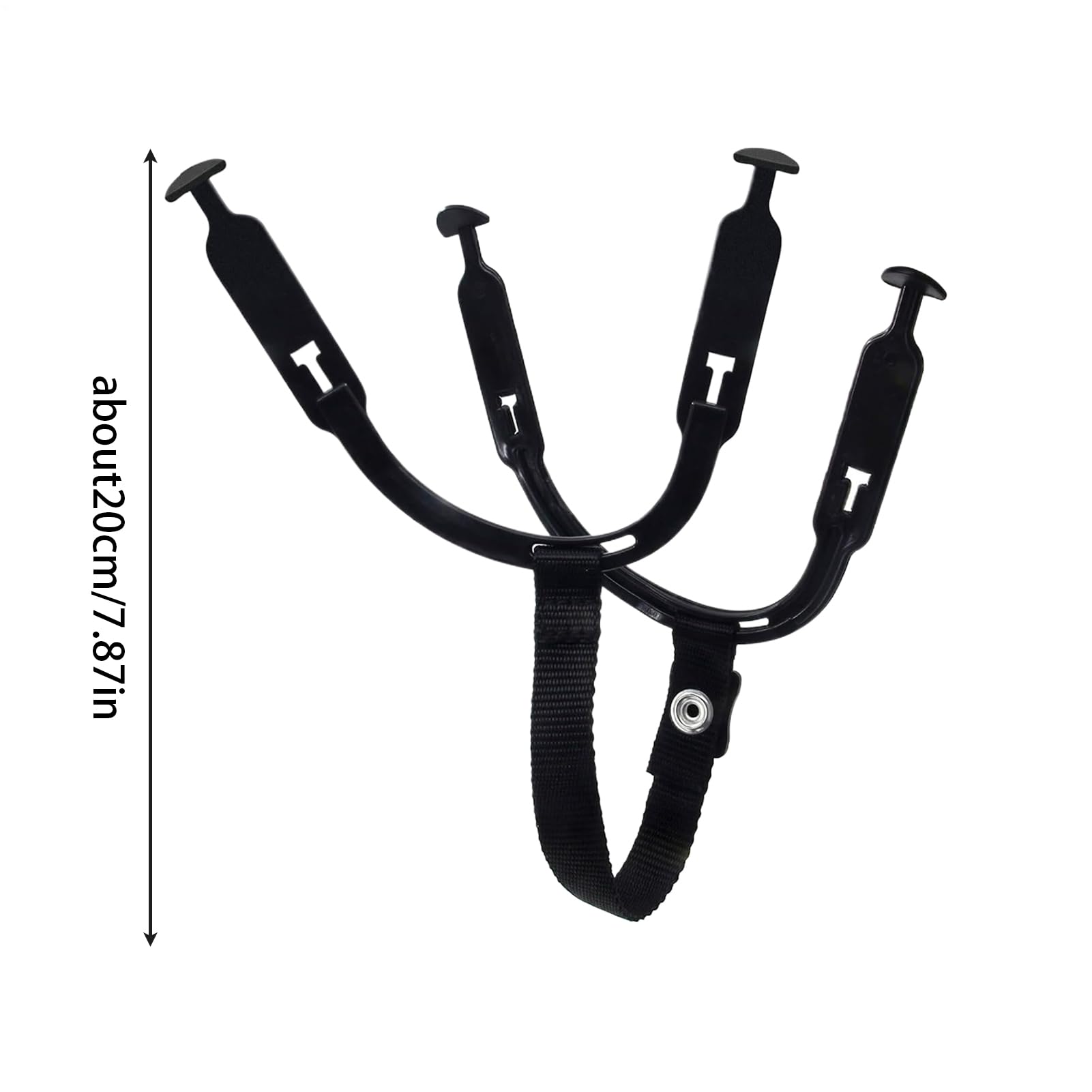 Mentonnière pour casque de hockey sur glace – 20 cm de remplacement pour casque de sport pour jeunes, longueur étanchéité réglables, construction caoutchouc nylon durable | Fixation sécurisée de