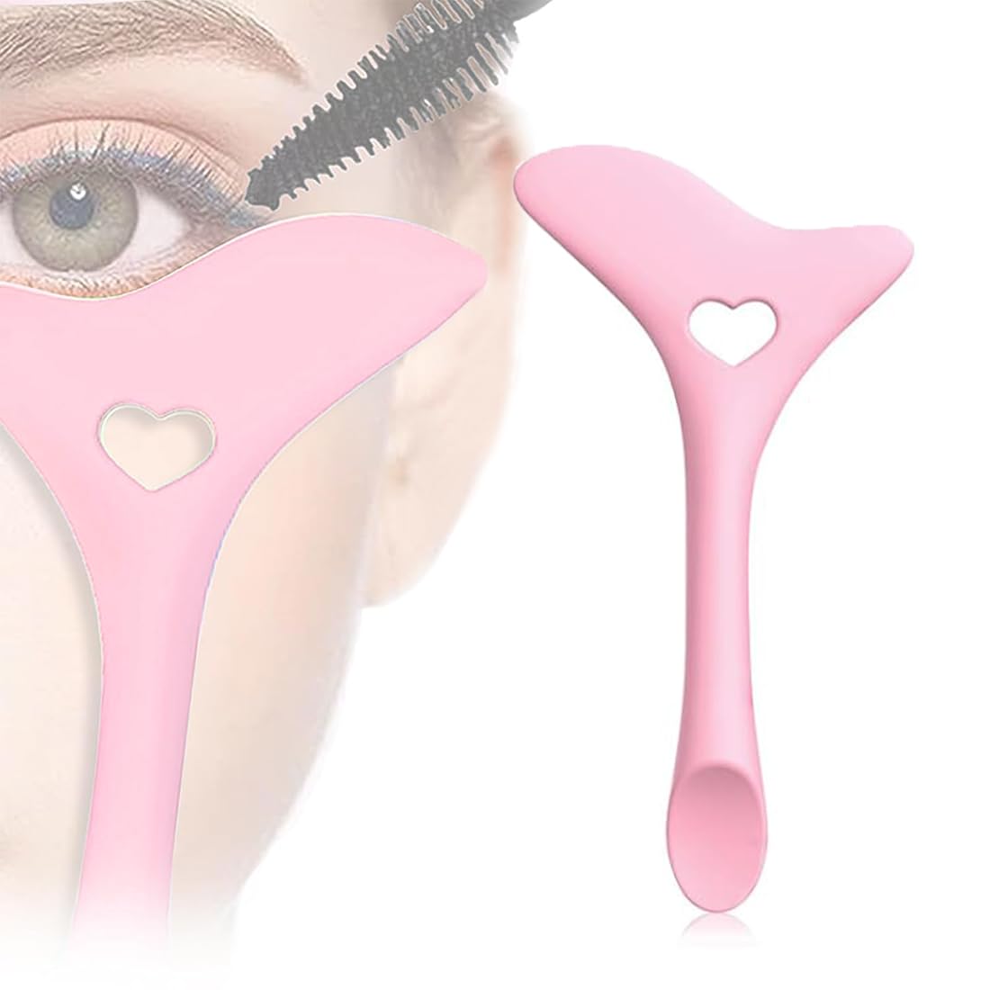 EODKSE Plantilla de delineador de Ojos con Punta de ala de Silicona, Multiusos para lápiz Labial, Crema Facial y delineado preciso en 1 Pieza,