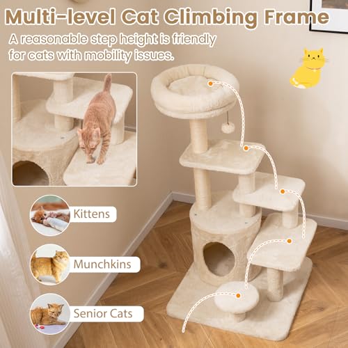 Árbol para Gatos Moderno de 40 Pulgadas PETSITE miniatura 5
