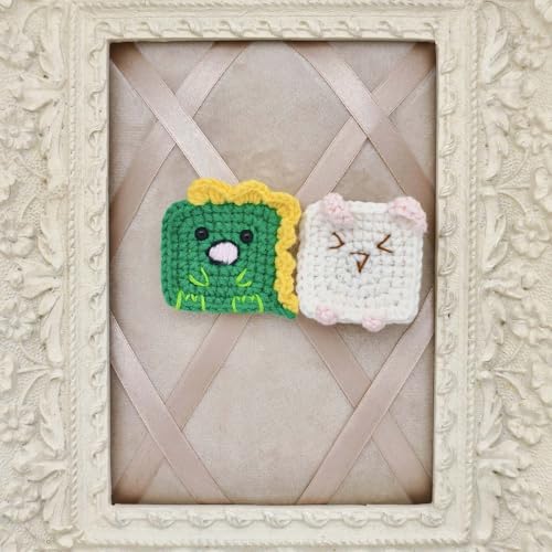 Image of Crochet Handmade Kawaii Brooch for Backpacks Clothing Jackets Hats, Cute Pins for Women Girls