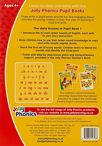 Jolly Phonics Pupil Book 1: in Precursive Letters (British English edition)