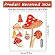 JUMRHFAN Glow in the Dark Pilz Wandaufkleber, Cartoon-Aquarell-Pilzaufkleber, Lichtschalter Dekor Aufkleber, bunte Pilz Schalter Aufkleber für Kinder Schlafzimmer Wohnzimmer Küche Büro Home Decor
