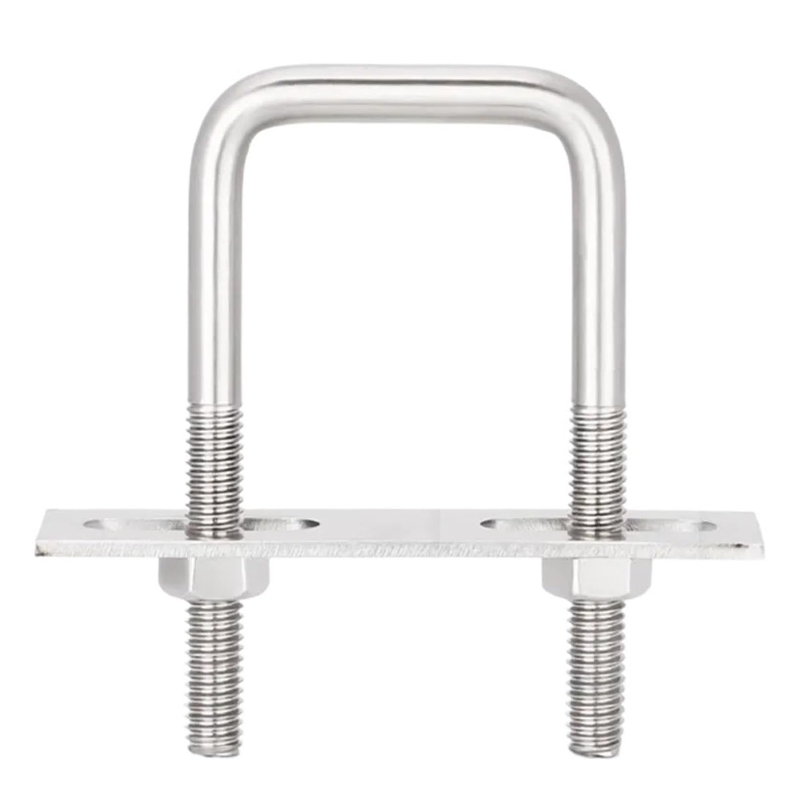 Kwadratowa śruba U ze stali nierdzewnej 304 M6/M8/M10 Obejma śrubowa U do kątownika rurowego, 1 zestaw(M10x120x160mm)