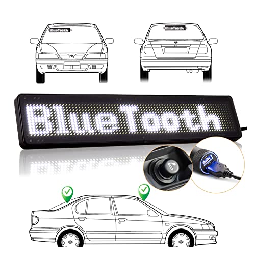 Evita la falta de visibilidad con el Panel LED de coche programable para ventanas traseras 7