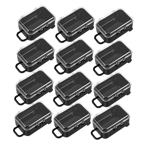 Lurrose 12個 ミニ スーツケース おもちゃ ミニ スーツケース 用 チョコレート用 ポータブル