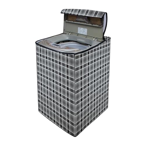 Image of Lithara Top Load Fully Automatic Washing Machine Cover for LG, Samsung, IFB, Whirlpool, Suitable for 8 kg,9 kg & 10 kg - Waterproof, Dustproof Cover (Print-9)