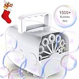 ALIMENTACIÓN POR BATERÍA / ENCHUFE: El Bubble Maker automático se puede usar conéctelo a la pared con el cable de CA incluido o 6 baterías AA (NO incluidas). Este fabricante de burbujas viene con asa para facilitar el transporte. Es muy ligero y fácil de transportar. Se puede usar en interiores o exteriores. El paquete viene con cable USB.