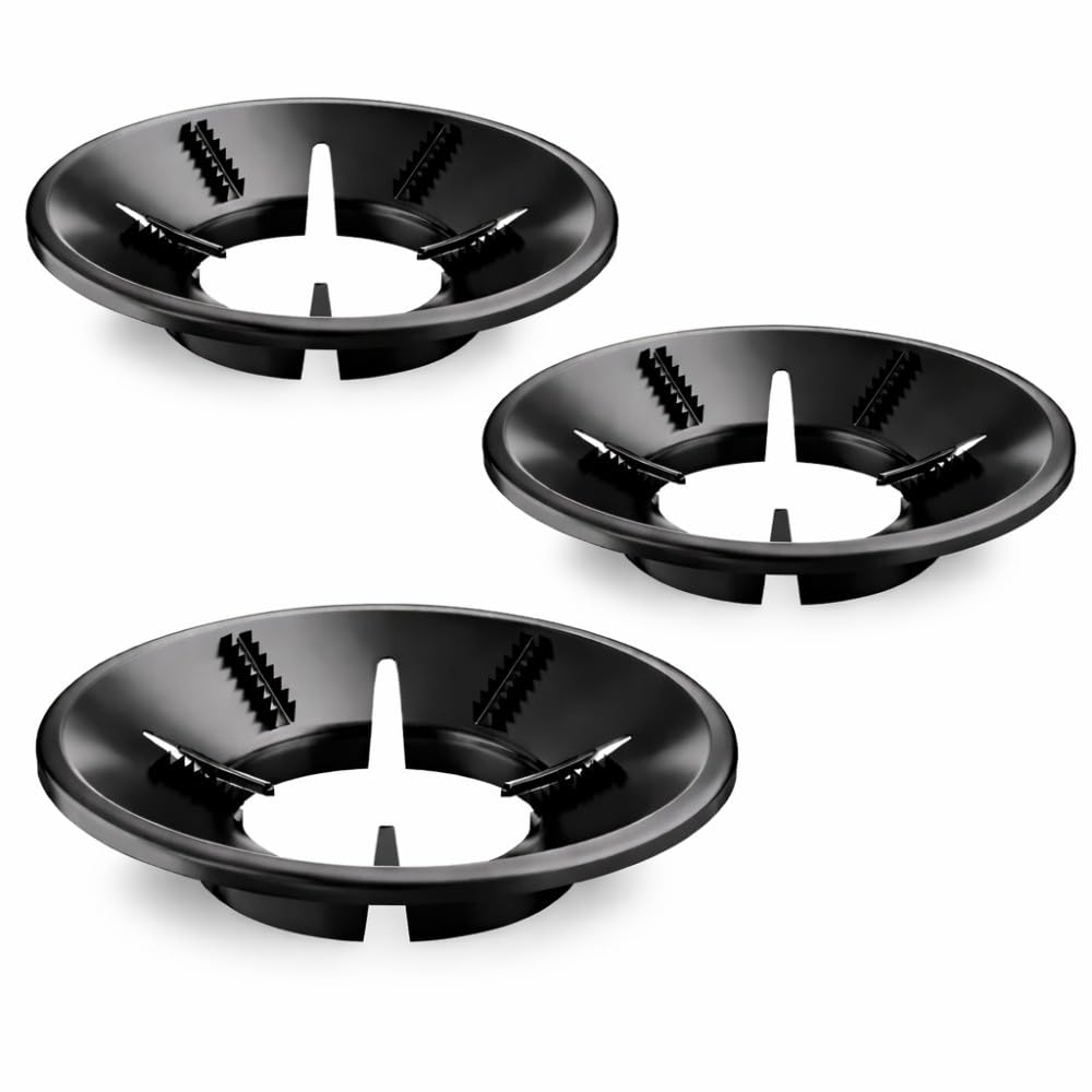 Gas Saver Burner Stand for LPG Chulha, Windproof Flame Protector Ring, Energy Saving Gas Stove Guard Jali, Heavy Duty Metal Support for Cooker Utensils Home Kitchen (Black) (3)-image-34