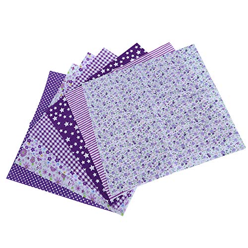 7pcs Cotton Fabric Quilting Patchwork, 50 x 50cm Square Bundles Fabric for Scrapbooking Cloth Sewing DIY Crafts