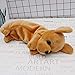 1PCS New Kawaii Cartoon Plüsch Hund Welpe Bleistift Fall Niedlichen Tier Stift Tasche Schule Kinder Geschenk, braun