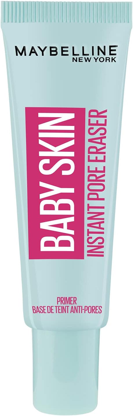 Maybelline New York Foundation Primer, Instant Pore Eraser Foundation, Smooth Matte Finish, Blurs Pores, Baby Skin