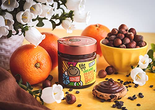 Fabalous Bio-Orangen-Schokolade-Aufstrich (Haselnuss & Kakao-Kichererbsen-Aufstrich) Vegan, milchfrei, kein Palmöl, weniger Zucker, mehr Protein 200g