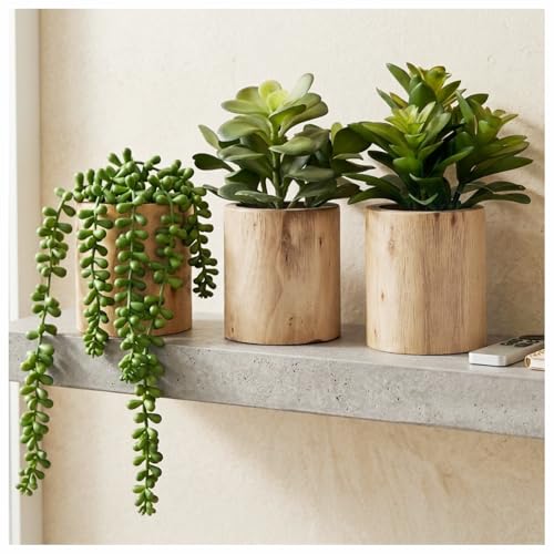 VINSUNI Artificial Succulents Plastic Artificial...
