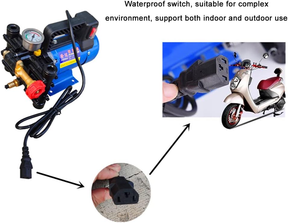 Electric Double Cylinders Piston Pump High Pressure Garden Spraying Watering s Car Washer Agricultural Irrigation Device