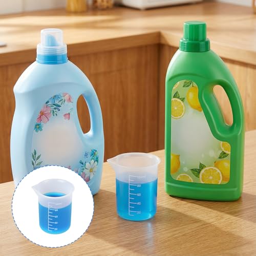 6 vasos de silicona para medir de 100 ml miniatura 6