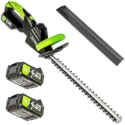 MYLEK Cordless Hedge Trimmer with Batteries Cover
