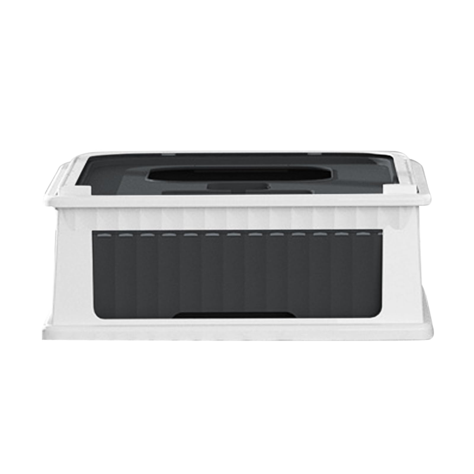 Grande Maison de Toilette Chat Pliable,Bac de Tiroir et Pelle à Litière,Portable,Bac à Litière Fermé Compartiment Inférieur Amovible pour Un Nettoyage Facile 49 * 37 * 35 cm-Noir