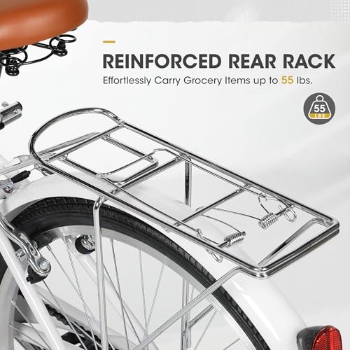 Outroad Beach Cruiser Bike, 24/26 inch Commuter Bicycle for