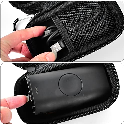 Casmilee Black Eva Case For Iwalk Apple Watch & Iphone Charger, Magnetic Lightweight Battery Pack Holder, 9000Mah Power Bank Storage With Mesh Pocket & Screen Protector - Bag Only #TOP4