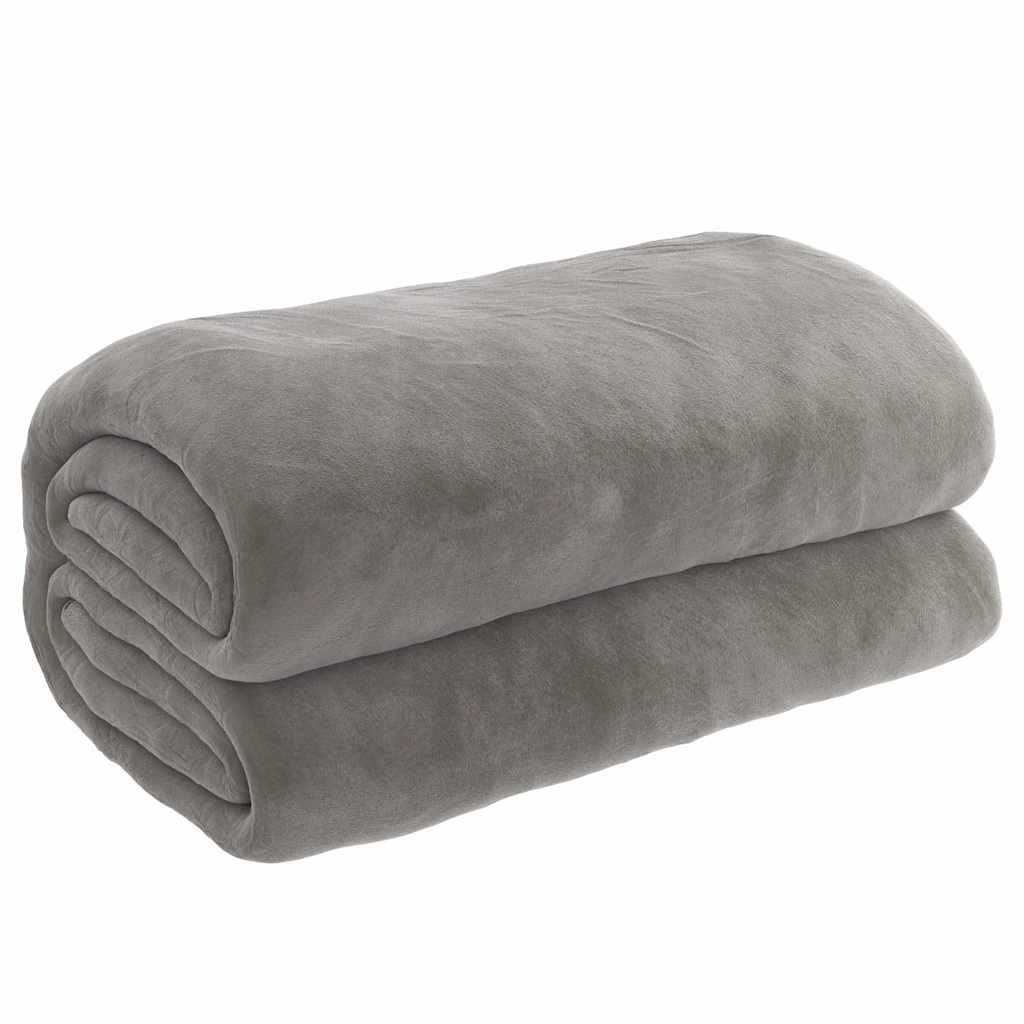 vidaXL Weighted Blanket Bedroom Bedding Calming Cotton Weighted Quilt Blanket for Anxiety Stress Relief with Cover Grey 140x200 cm 10 kg Fabric