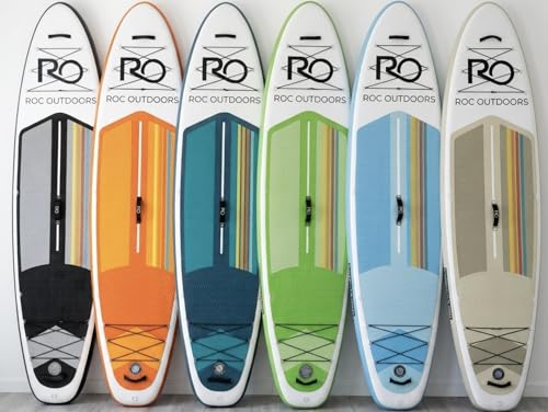 Roc Inflatable Stand Up Paddle Board 10' 6" with Premium SUP Paddle Board Accessories, Wide Stable Design, Non-Slip Comfort Deck for Youth & Adults (Cloudline) by Roc - Image 6