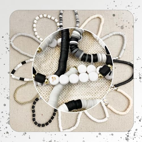 Image of FUNTE 9PCS Black Friendship Bracelets 9pcs Black Gray Friendship Bracelets 2024 Singer New Album Name Inspiration Bracelet For Music Fans And Friends Birthday Gift