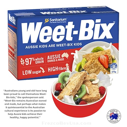 Sanitarium Weet-Bix (Pack Of 1 x 575g) Made in Australia 97% wholegrain Weet-Bix gives you lasting goodness and energy