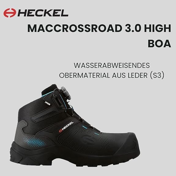 Heckel MACCROSSROAD 3.0 Veiligheidslaarzen - Met BOA Slot - Zwart - Maat 42