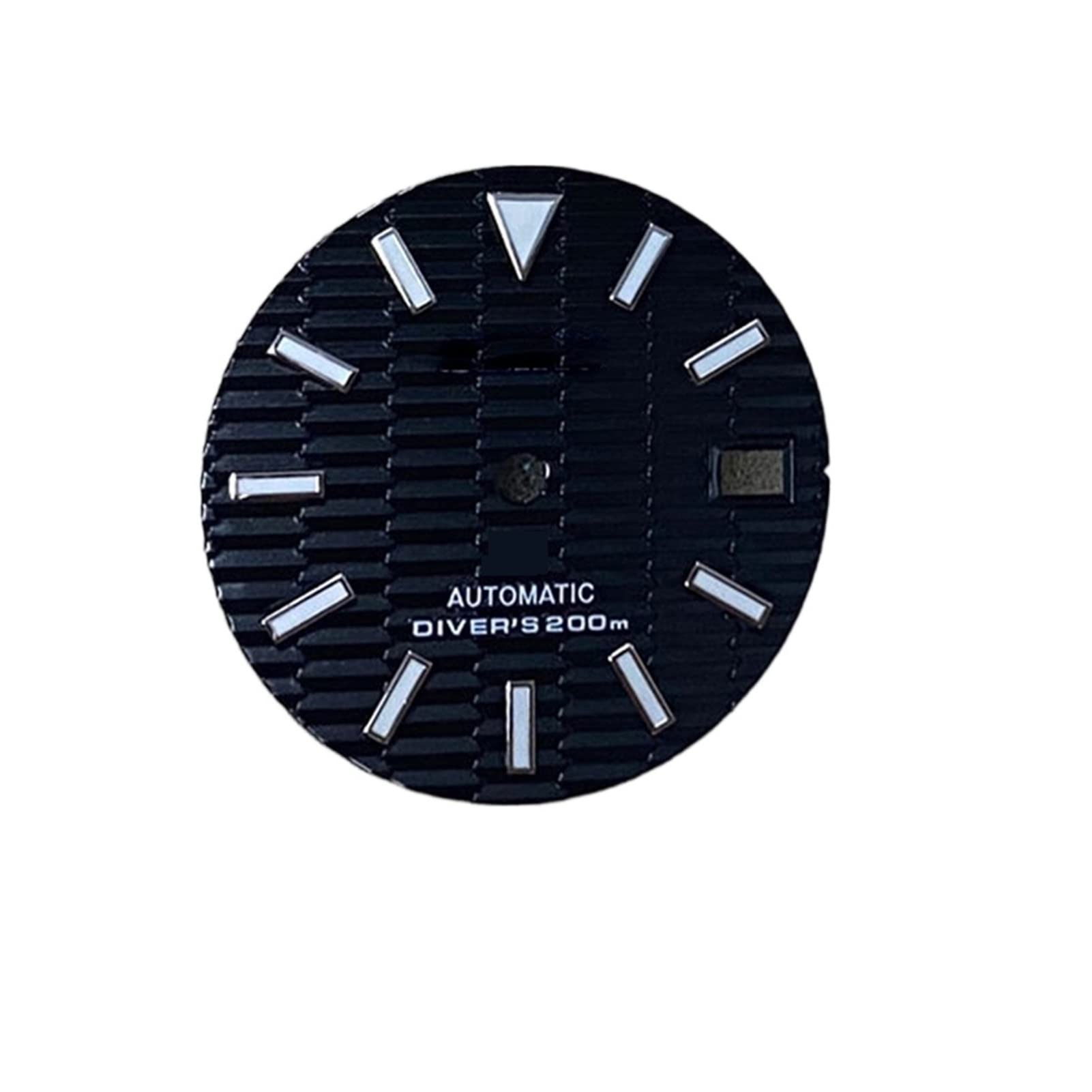 Pasek do paznokci SKX007 tarcza zegarka 28,5 mm zielona świecąca tarcza części zamienne kompatybilne z NH35/NH36 Movement Leisurely Dials (kolor: niebieska tarcza)