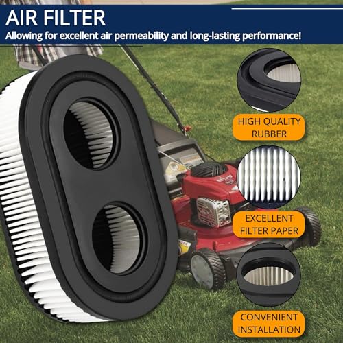 593260 Tool Parts Oval Air Filter with Spark Plug for Troy-Bilt TB110 TB115 TB200 TB230 TB330 TB370 Walk-Behind Lawn Mower : Garden & Outdoor by RARELEMON - Image 4