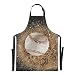 Delantales de cocina de chef de béisbol avanzado de competición juvenil para adultos para hombres Delantal de cocina ajustable de 88x68 cm Delantal de gota de agua para hombres para hombres y mujeres