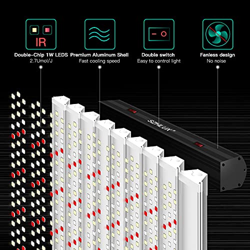 SZHLUX-4000W-LED-Grow-Light-66ft-Coverage-Dual-Switch-Full-Spectrum-Grow-Lamp-for-Indoor-Plants-Sunlight-Plant-Light-864-LEDs-for-Hydroponic-Seedling-Veg-and-Bloom-Greenhouse-Growing-Light-Fixtures