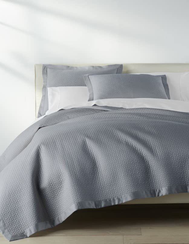 Peacock Alley Hamilton Quilted Coverlet, Blue, King/California King