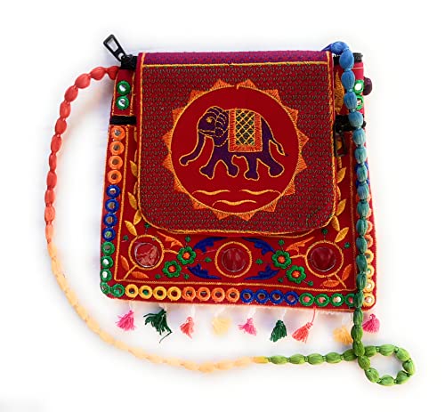 UNIQUE PRODUCT Girl & Women Trendy Gujrati Mirror Pom-Pom Sling Bag