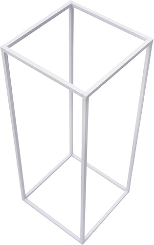 Miniatura 6 de 10 piezas de soporte de metal alto para flores soporte de pedestal para plantas para interiores y exteriores soporte de suelo de flores rectangular