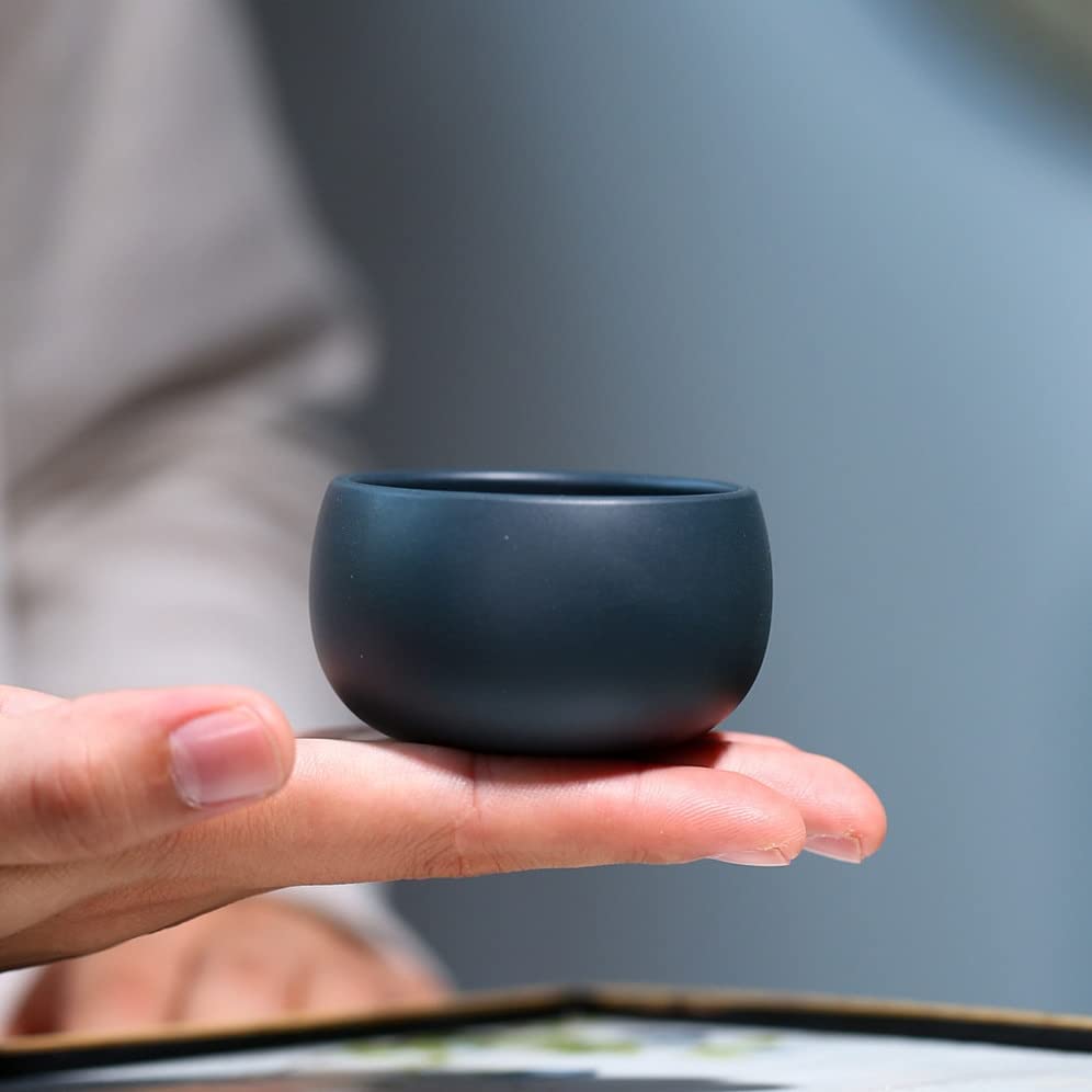 Juegos de té de Viaje 2 unids/Set de Taza de té de Arcilla púrpura, tazón de té Hecho a Mano de Viaje, Taza de té Maestra, Accesorios de Juego de té para el hogar Personalizados Tea Pot