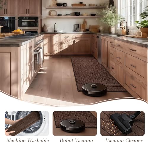 Image of hicorfe Kitchen Runner Rug,20 inchx48 inch Kitchen Set,Non-Slip Kitchen Mat