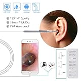 ▶ Con La Microcámara Electrónica, Puede Lograr La Observación En Tiempo Real De Todo El Proceso De Excavación De Cerumen A Través Del Cable De Datos USB.