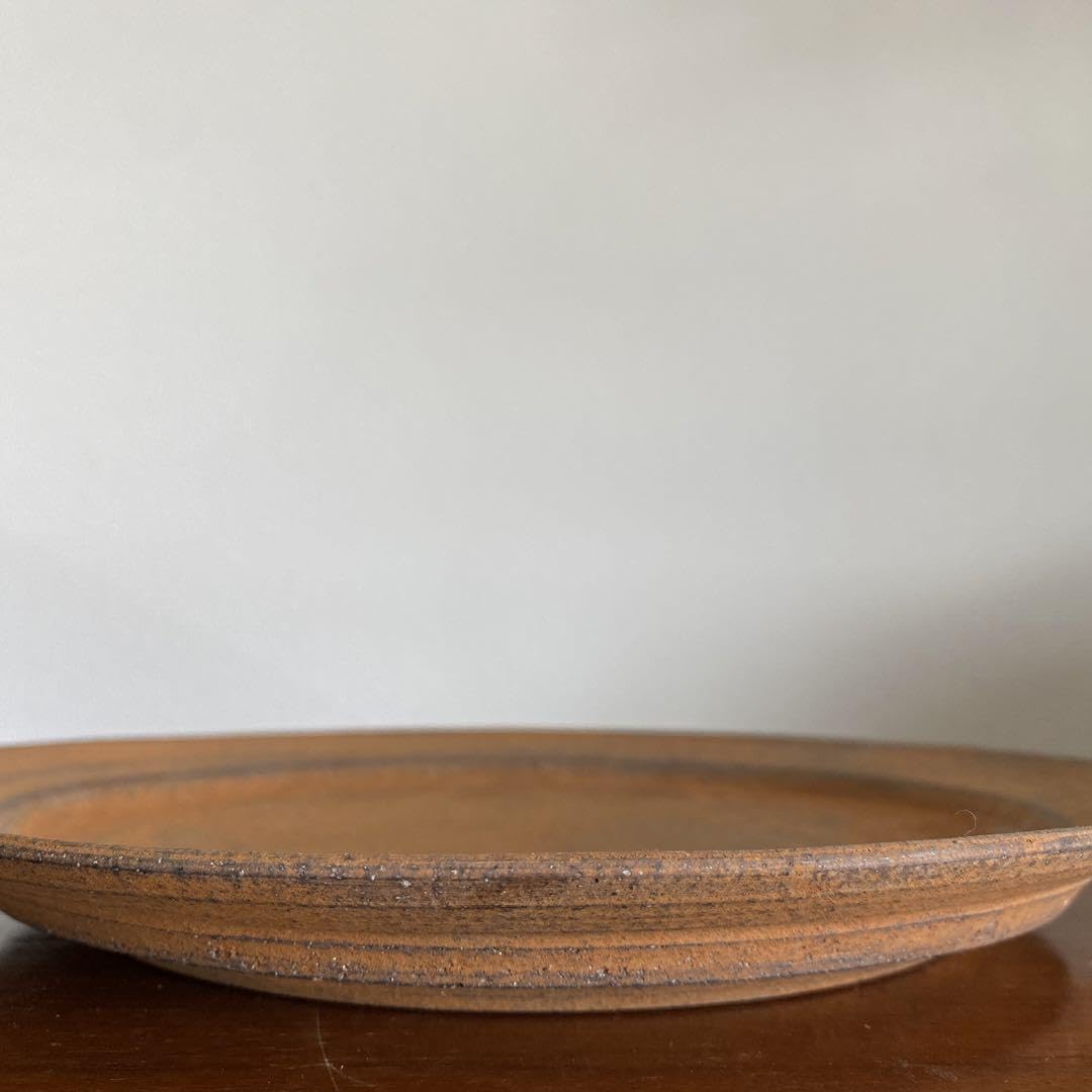 Amazon.co.jp: 二階堂明弘 焼き締めリム皿 赤〈品〉 : ホーム＆キッチン