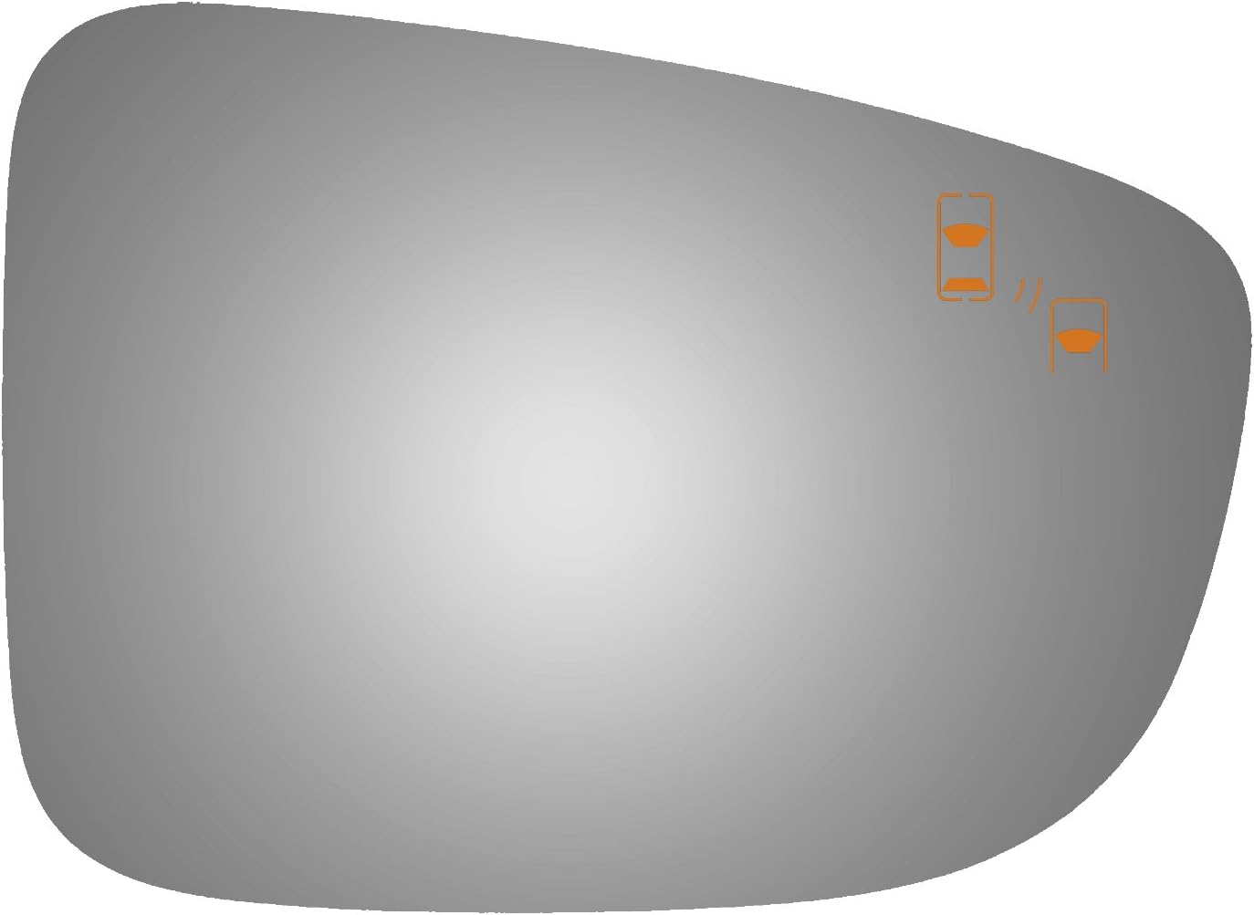 Burco 5564B Convex Passenger Side Power Replacement Mirror Glass with Lasered Holes to use with Factory Blind Spot Detector for 2014-2017 MAZDA 3, 2014-2017 MAZDA 6