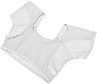 HAKIDZEL Colete De Suor Nas Axilas Colete À Prova De Suor Feminino Para Mulheres Colete Curto De Suor Nas Axilas Colete De Suor À Prova De Suor Para Mulheres Blusa Transparente Branco
